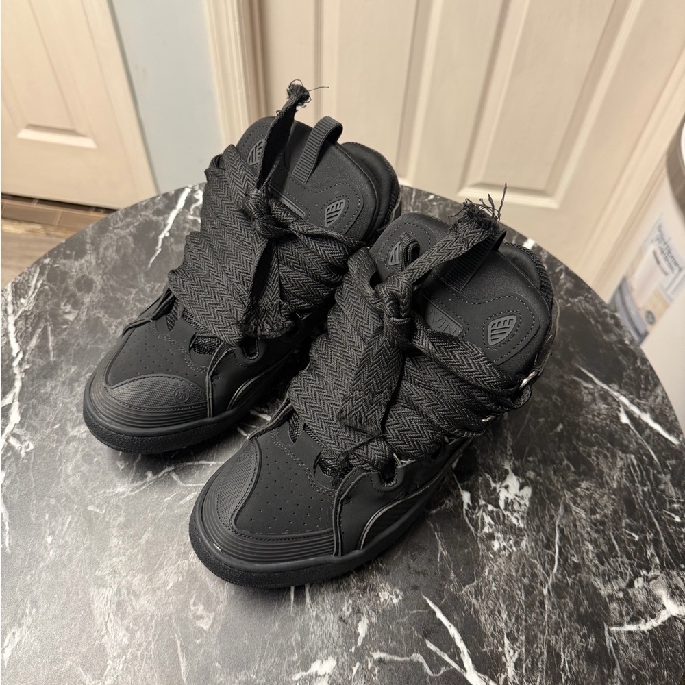 Men's Black High-Top Sneakers